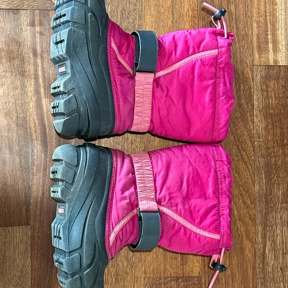 Girls Sorel Snow Boots Size 1 Pink - Picture 5 of 7